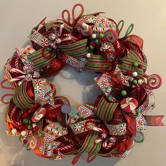 Christmas Candy Wreath